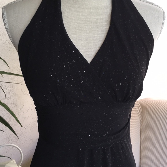 Be Smart Dresses & Skirts - Be Smart Black Sparkly Halter Dress